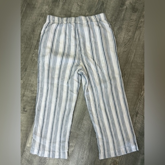 Abercrombie & Fitch White and Navy Striped Pants Size L - Picture 5 of 5